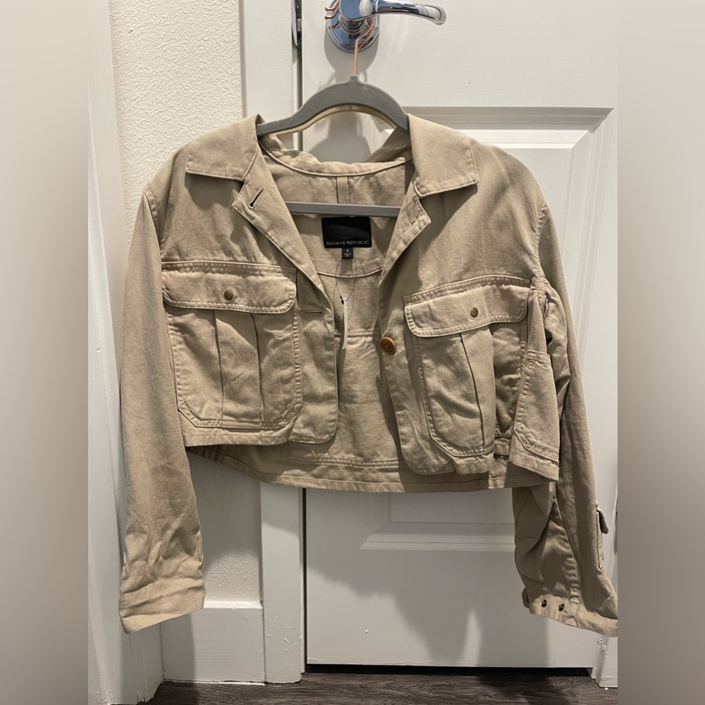 NWT Banana Republic Cropped Utility Jacket size S
